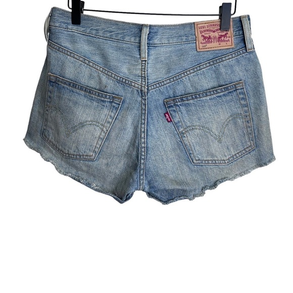 Levi's 501 Denim Cut off Shorts Button Fly Size 26 - Picture 2 of 10